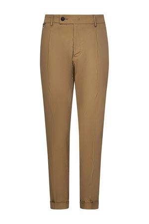 Beige pleat-detail trousers LOW BRAND | L1PSS256900M040
